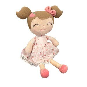 Gloveleya Baby Girl Doll Rag Doll Plush Stuffed Toy Strawberry Soft Baby Doll